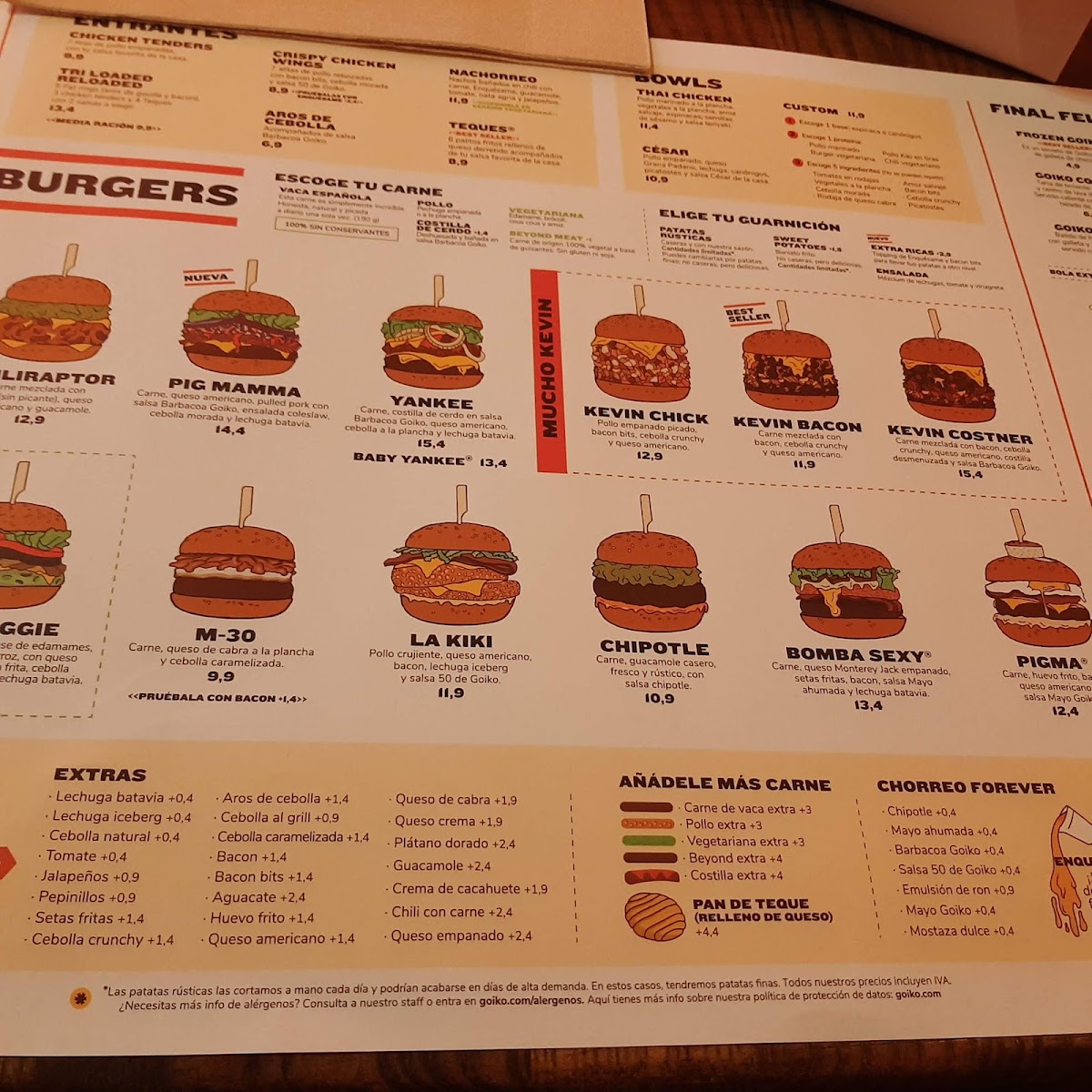 Menu Hamburgueseria Goiko-4